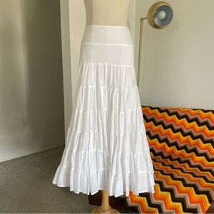 INC International Concepts Boho Prairie Ruffle Skirt